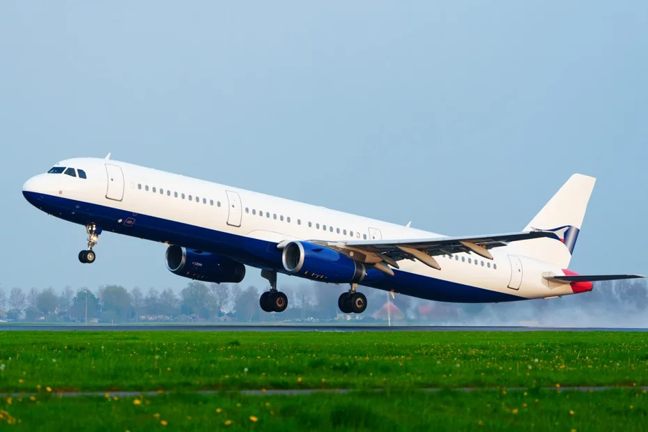 Passenger Plane Taking Off